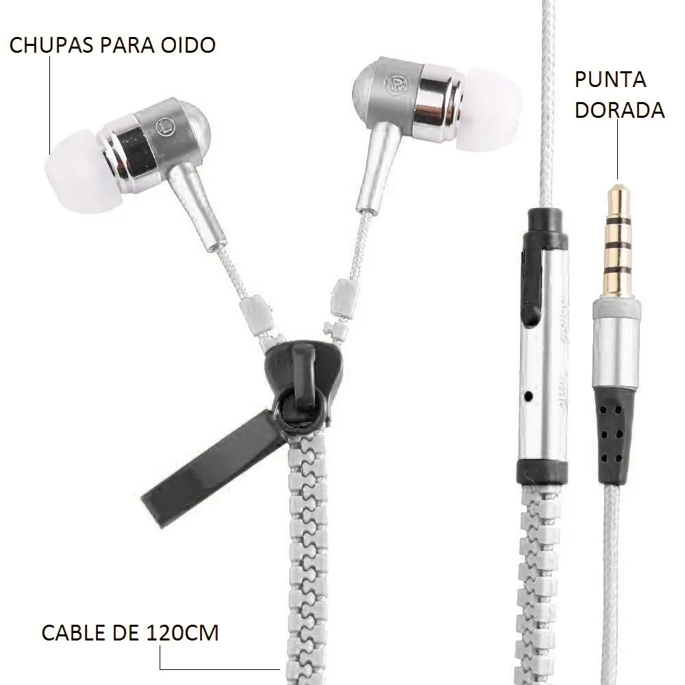 AUDIFONOS MANOS LIBRE CREMALLERA / COD.025656