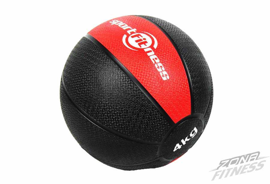 BALON 4KG NERO/ROJO FITNESS