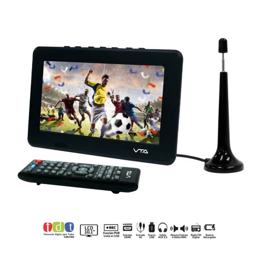 [019008] TV 7" HD PORTATIL RECARGABLE VTA / COD.019008