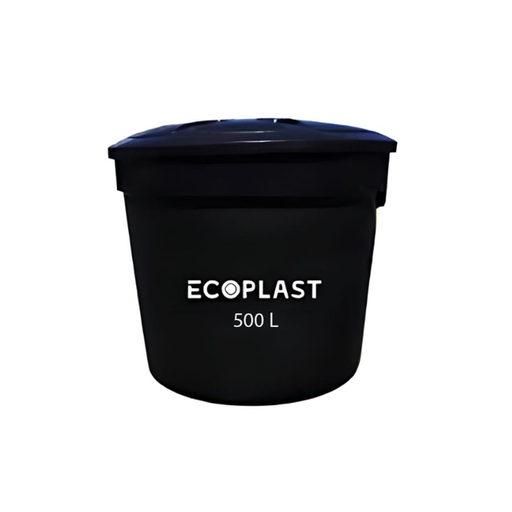 [110085] TANQUE ELEV 500 LTS ECOPLAST NEGRO INT Y EXT MC
