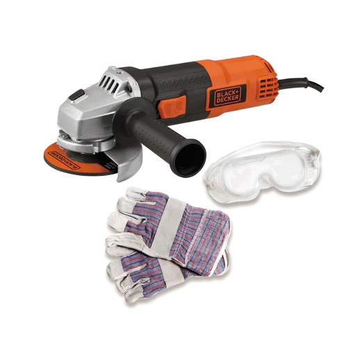 [601099] PULIDOR 4-1/2 820W GUANTES+GAFAS BLACK&DECKER